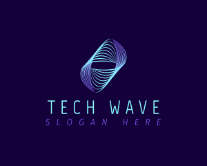 Line Wave Frequency logo design