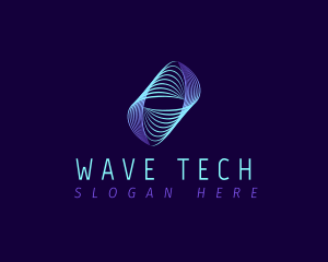 Line Wave Frequency logo design