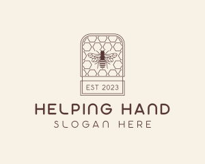 Honey Bee Hive Logo