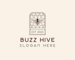 Honey Bee Hive logo design