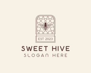 Honey Bee Hive logo design