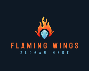 Fire Heat Cooler logo design