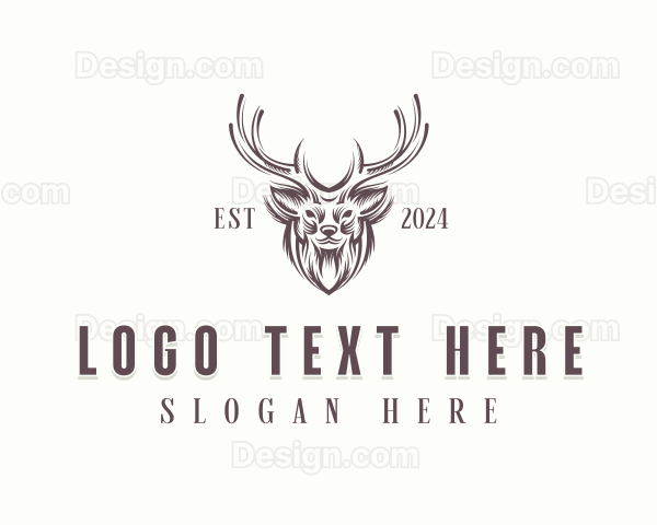 Livestock Deer Farm Logo