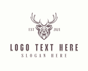 Livestock Deer Farm Logo