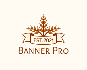 Wheat Bakery Banner logo design