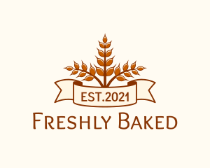 Wheat Bakery Banner logo design