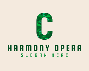 Emerald Elegant Letter C Logo