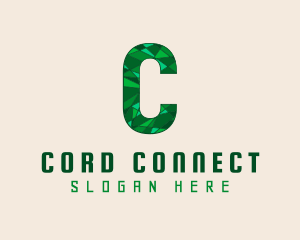 Emerald Elegant Letter C logo design