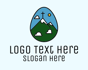 Egg Mountain Cross  logo