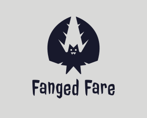 Bat Wings Fangs logo