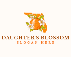 Florida Orange Blossom Fruit logo design