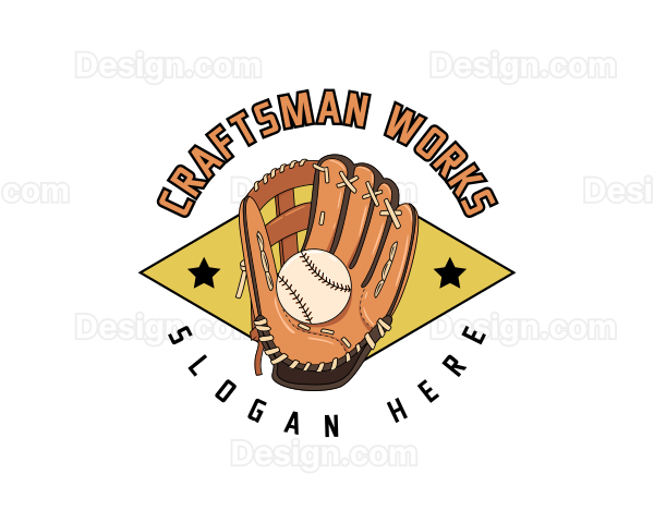 Sports Baseball Mitt Logo