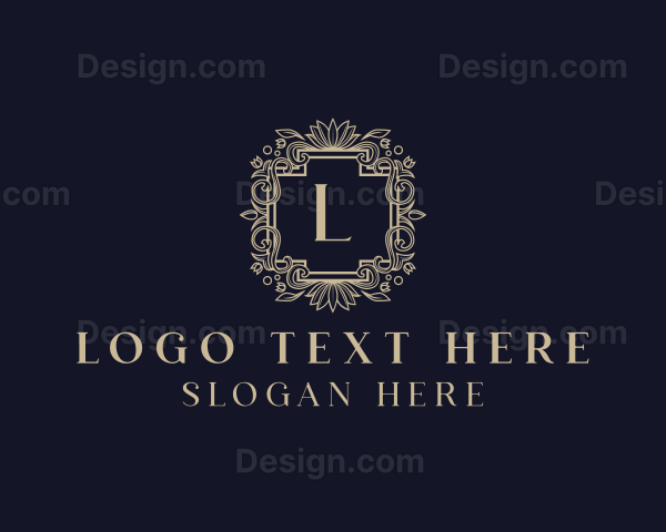 Luxury Flower Ornate Boutique Logo