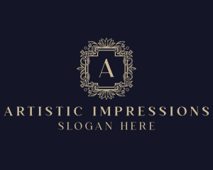 Luxury Flower Ornate Boutique logo design