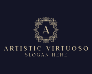 Luxury Flower Ornate Boutique logo design