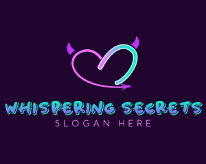 Devil Heart Stripper logo design