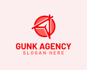 Paper Plane Travel Agency logo design