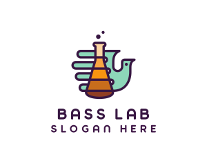 Science Lab Bird logo design