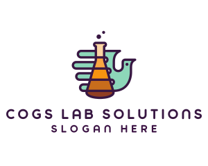 Science Lab Bird logo design