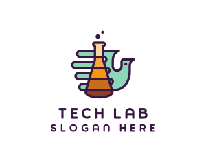 Science Lab Bird logo design