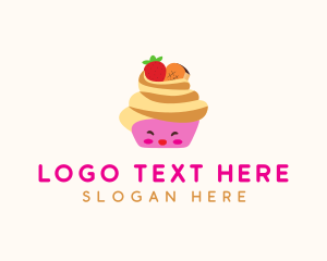 Happy Fruit Cupcake  logo