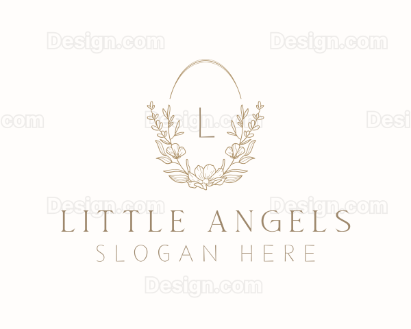 Elegant Wedding Planner Wreath Logo