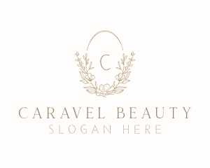 Elegant Wedding Planner Wreath logo design