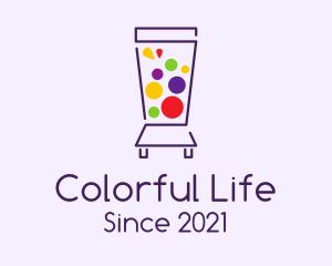 Colorful Juice Blender logo design