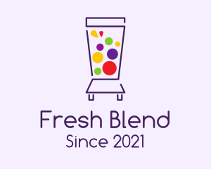 Colorful Juice Blender logo design