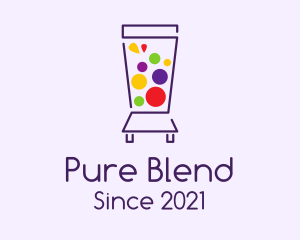 Colorful Juice Blender logo design