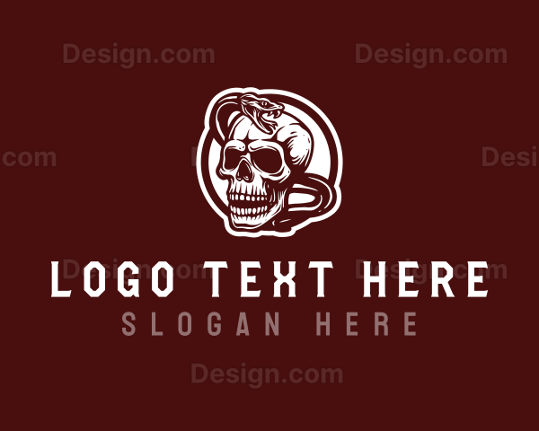 Serpent Venom Skull Logo