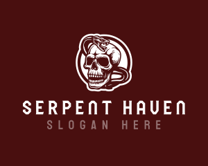 Serpent Venom Skull logo design