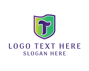 Shield Marketing Letter T Logo