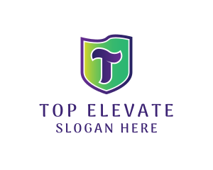 Shield Marketing Letter T logo design