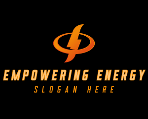 Lightning  Bolt Energy logo design