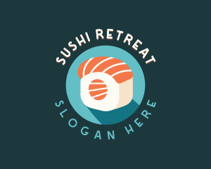 Salmon Sushi Gourmet logo design