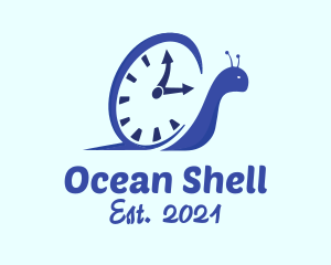 Blue Snail Clock logo