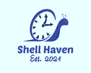 Blue Snail Clock logo