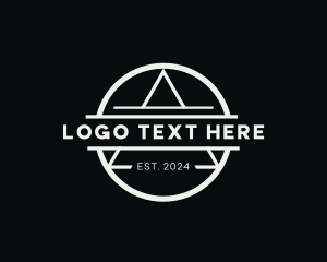 Minimalist Circle Triangle Shape Logo