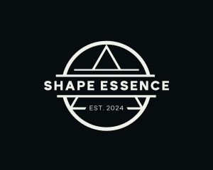 Minimalist Circle Triangle Shape logo