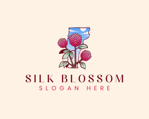 Flower Red Clover Vermont logo design