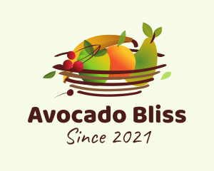 Colorful Fruit Basket logo design