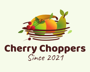 Colorful Fruit Basket logo design