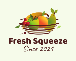 Colorful Fruit Basket logo design