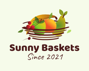 Colorful Fruit Basket logo design