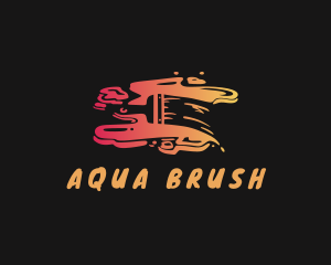 Paint Brush Paint logo design