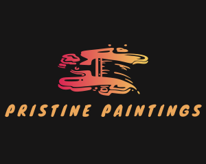 Paint Brush Paint logo design