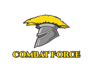 Spartan Yellow Helmet Logo