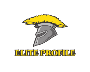 Spartan Yellow Helmet logo design