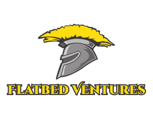 Spartan Yellow Helmet logo design